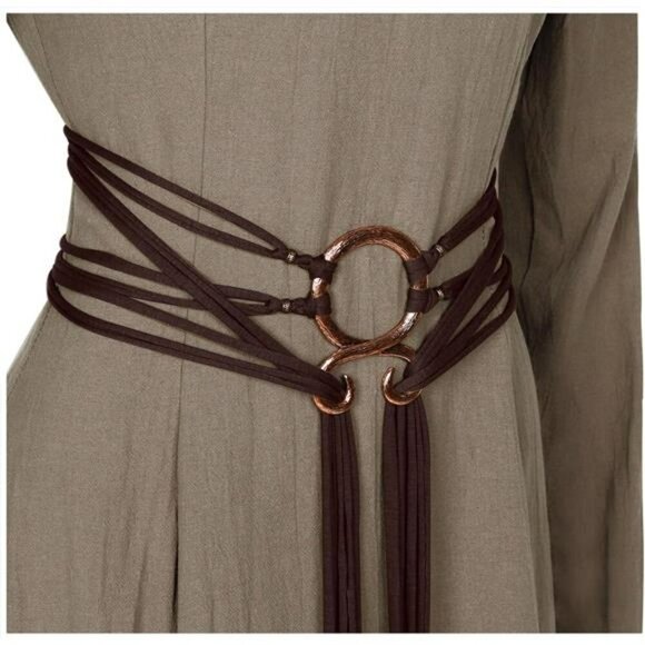 Accessories - LVOW Viking Troll Cross Rope Belt Norse Witch Costume Pagan Medieval Accessory